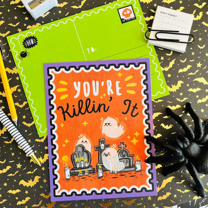 👻Spooky Tidings Postcard Set (6 designs)