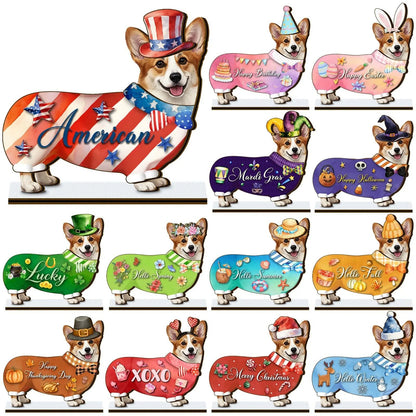 🎁Last Day Promotion 49% OFF🔥Cute Cat/Dog/Golden Retriever Desk Standee – Removable Seasonal Decor