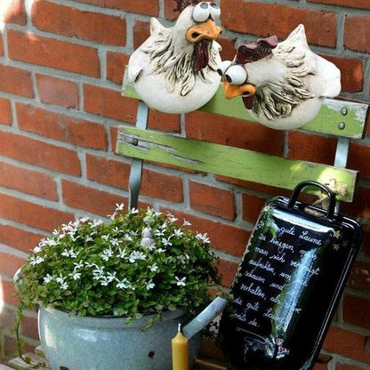 🔥Funny Chicken Garden Fence Decoration🐓