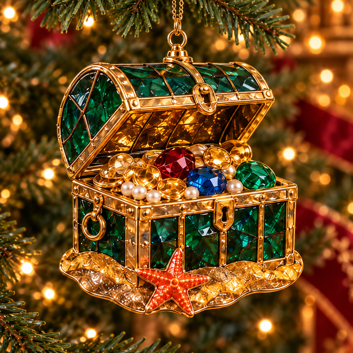 🔥Hot Sale🔥 - Pirate Adventures – Vintage Stained Glass-Style Christmas Ornaments, Set of 6