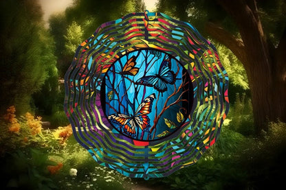 ✨ Stained Glass Wind Spinner