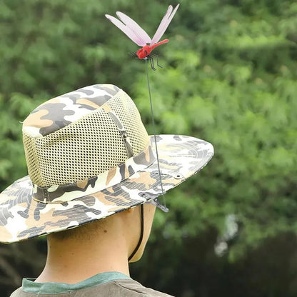 Outdoor Fake Dragonfly Rod Clip
