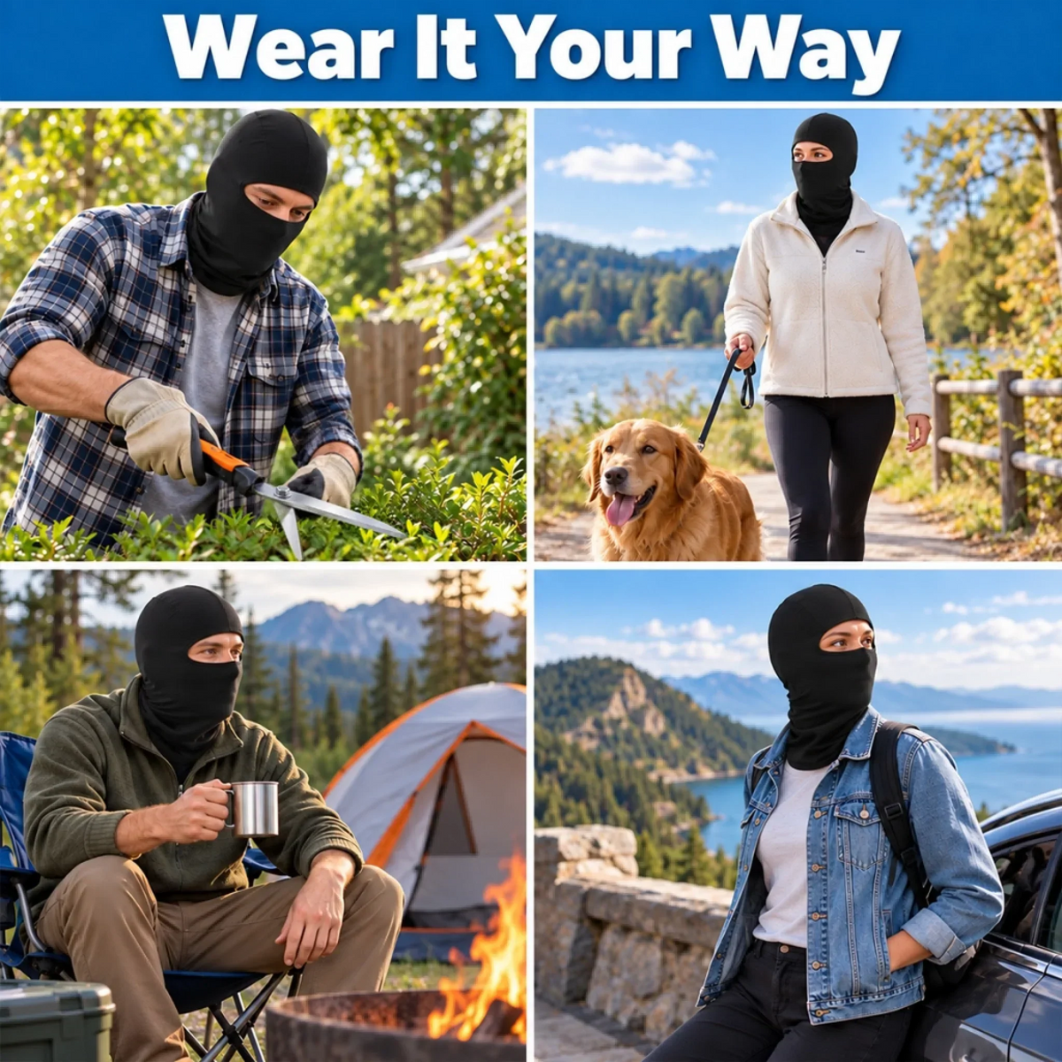 Funny Ski Mask - Birthday Gifts For Ski Lovers - Chasing Fresh Powder