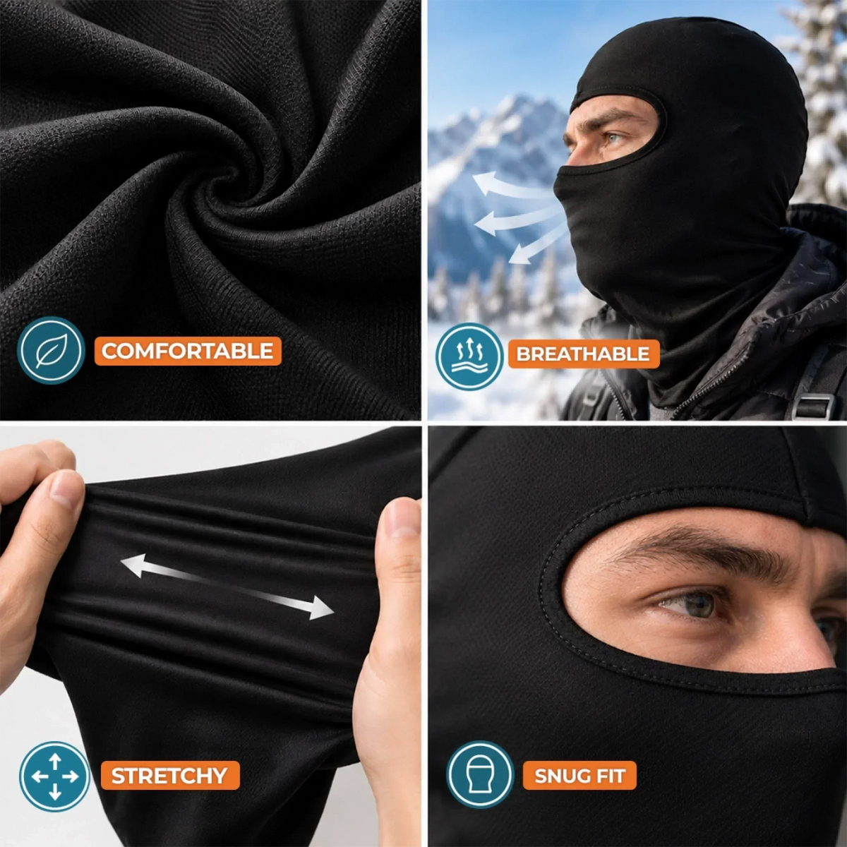 Funny Ski Mask - Birthday Gifts For Ski Lovers - Chasing Fresh Powder