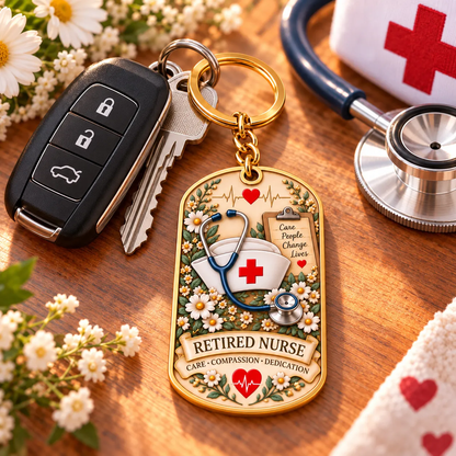👩‍⚕️ Retired Nurse Keychain