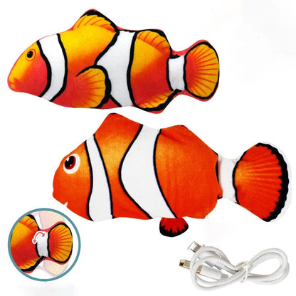 🐟🐠🐬 Electric Moving Fish Interactive Plush Toys