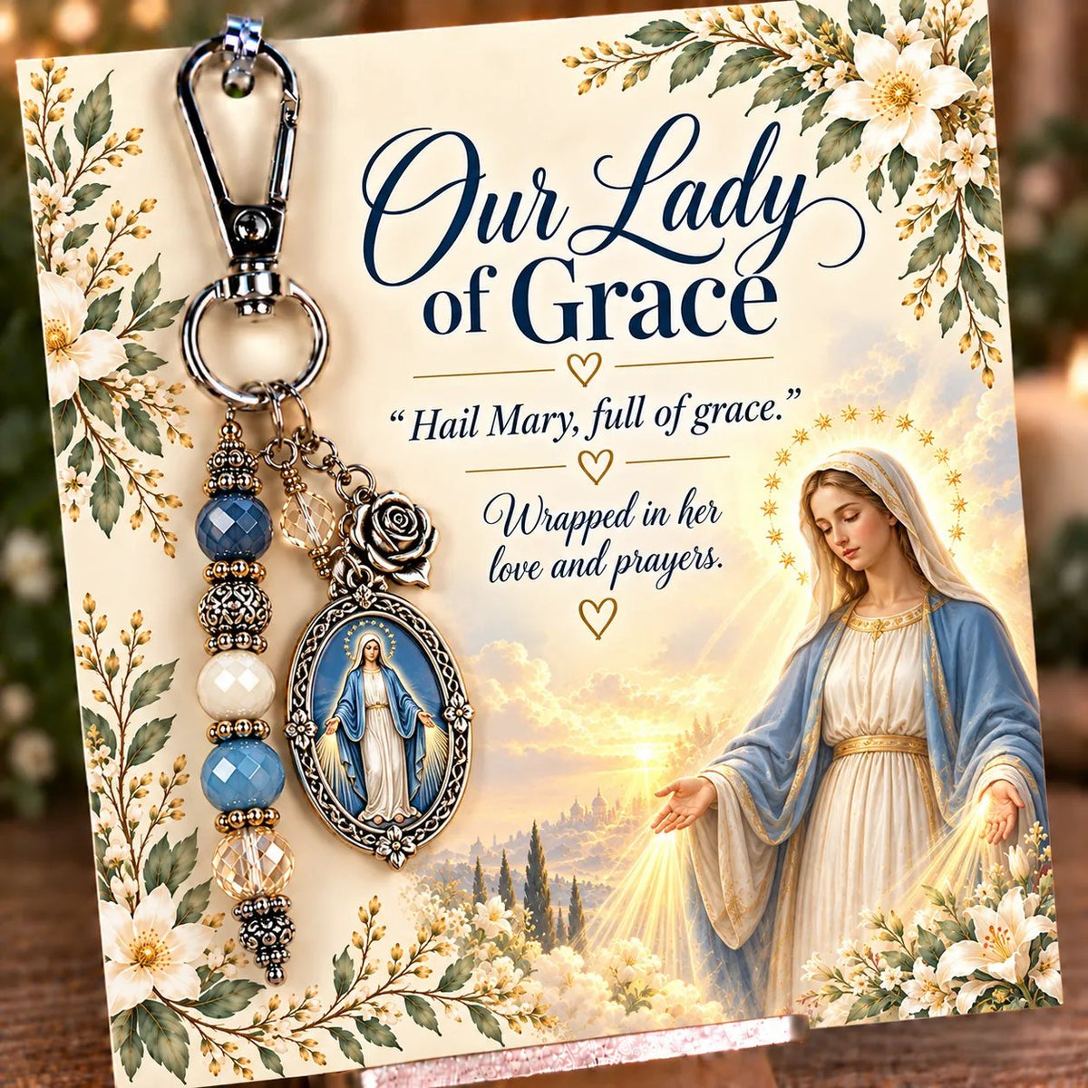 🔥Hot Sale🔥 - ✝️ Carry Your Faith With You - Christian Scripture & Prayer Keepsake Keychain
