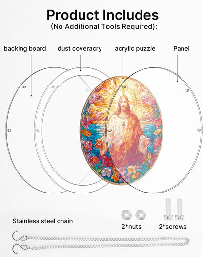 🔥Limited-time 50% off sale🎁 Handmade DIY Acrylic Puzzle: Sun Catcher