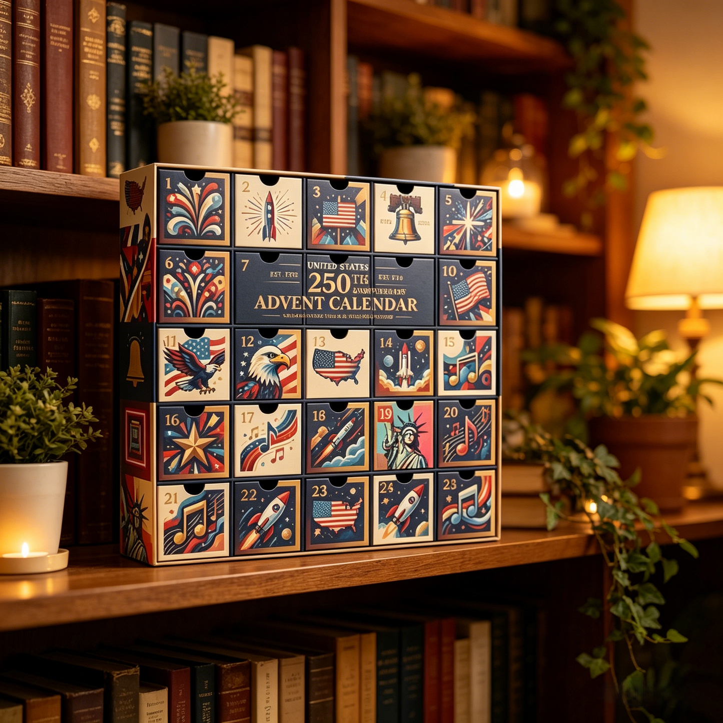 United States 250th Anniversary Advent Calendar | Limited-Edition 25-Day Countdown