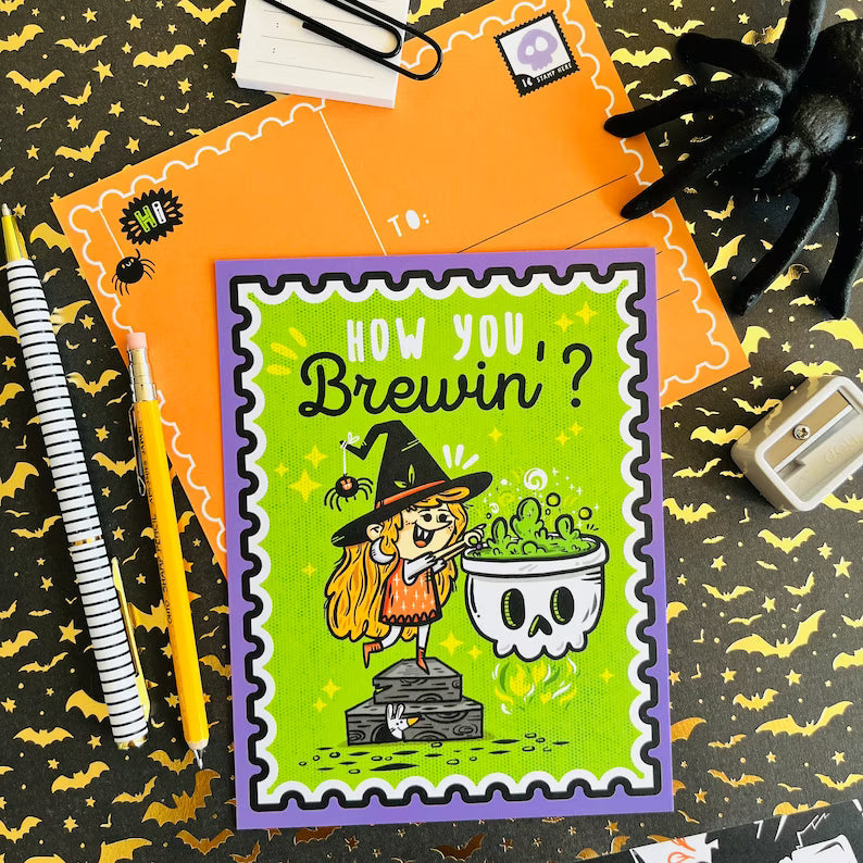 👻Spooky Tidings Postcard Set (6 designs)