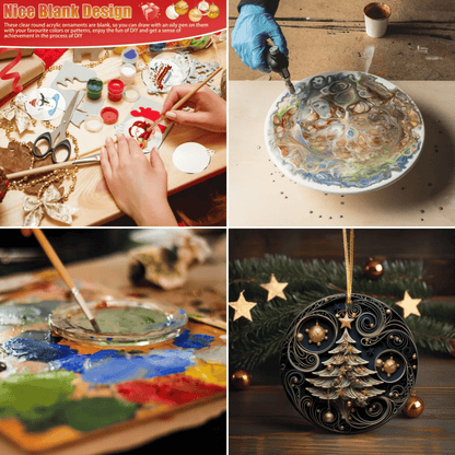 Flat Quilling Christmas Ornaments