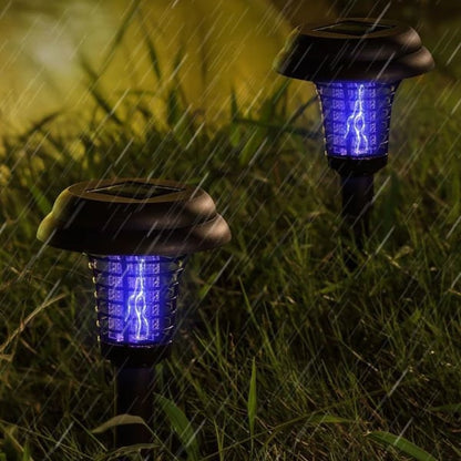 🎁2-Pack Solar Mosquito Zapper Lamp Stakes