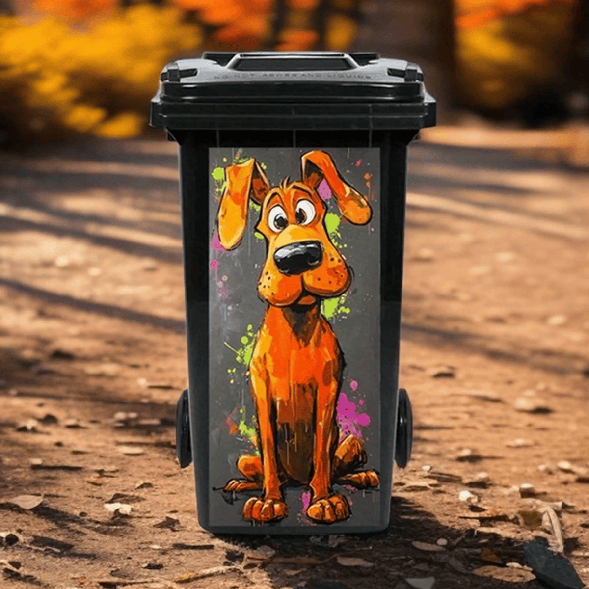 🔥Hot Sale🔥 - ✨Creative Trash Can Sticker with Colourful Cartoon