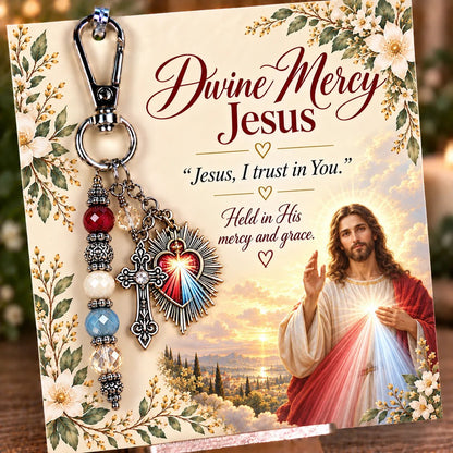 🔥Hot Sale🔥 - ✝️ Carry Your Faith With You - Christian Scripture & Prayer Keepsake Keychain