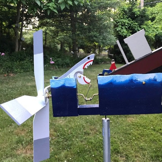 Last Day 49%OFF -JAWS Disaster Whirligig -  Funny Garden Decor
