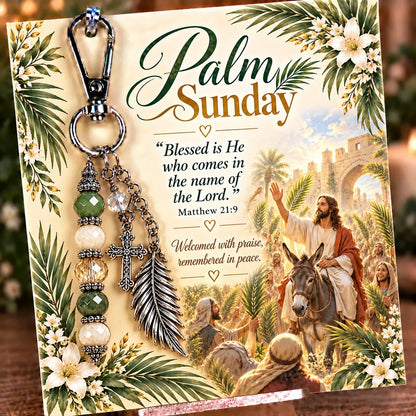 🔥Hot Sale🔥 - ✝️ Carry Your Faith With You - Christian Scripture & Prayer Keepsake Keychain