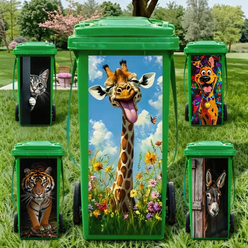 🔥Hot Sale🔥 - ✨Creative Trash Can Sticker with Colourful Cartoon
