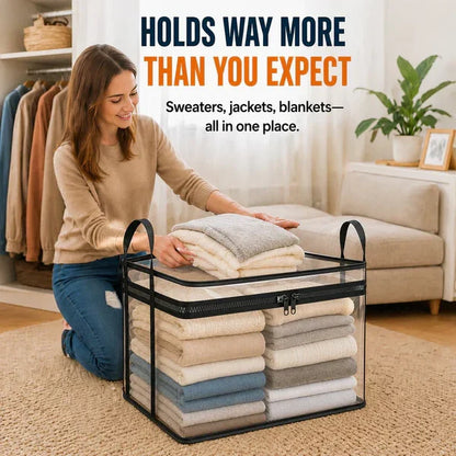 📦Large Heavy-Duty Thick Plastic Clear Storage Bag for Clothes, Moving & Storage