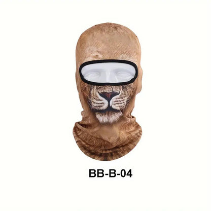 🤣Funny Men's 3D Animal Balaclavas Hat With UV Protection