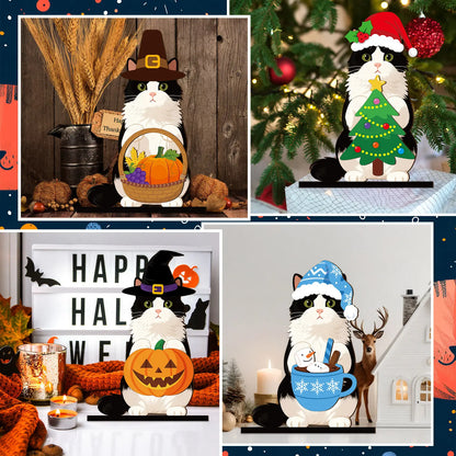 24-Day Christmas Animal Wooden Advent Calendar
