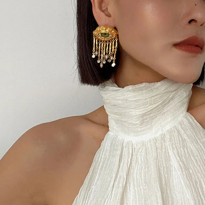 Rare Eyeball Tassel Earrings