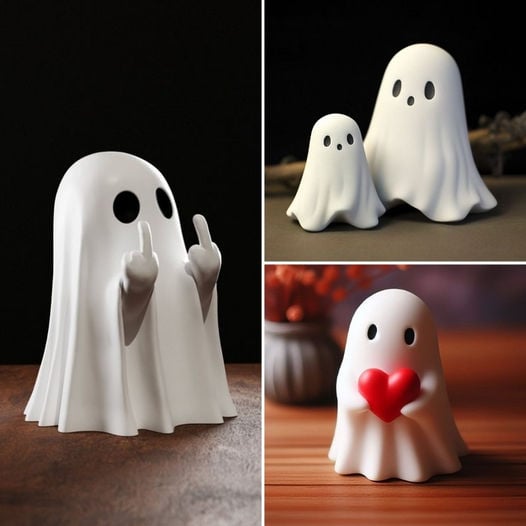 👻Unfriendly Ghost 3D Printed Middle finger