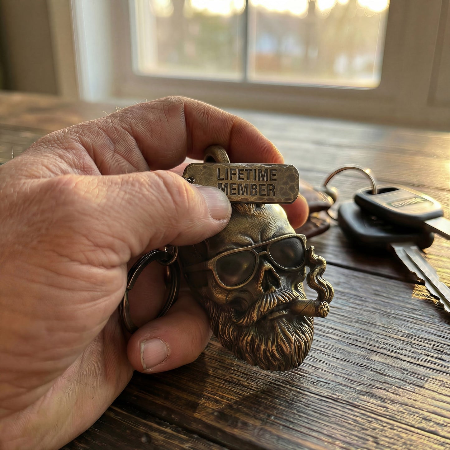 🔥🎁2026 Father's Day Gifts 50% Off - 💀 Old F*ckers Club Lifetime Member Keychain– No Rules. No Filters. Still Kicking.