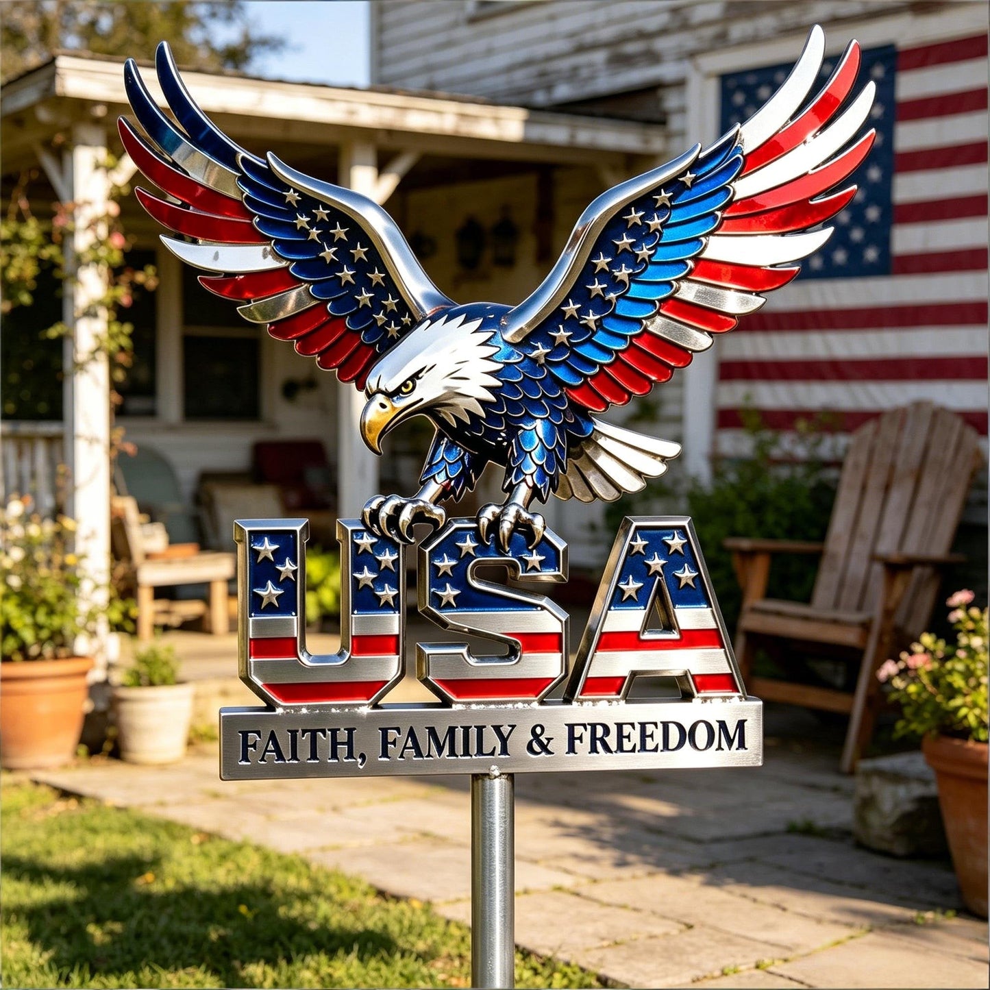 🦅🦅American Eagle - Commemorative Metal Sign - 250th Anniversary Gift