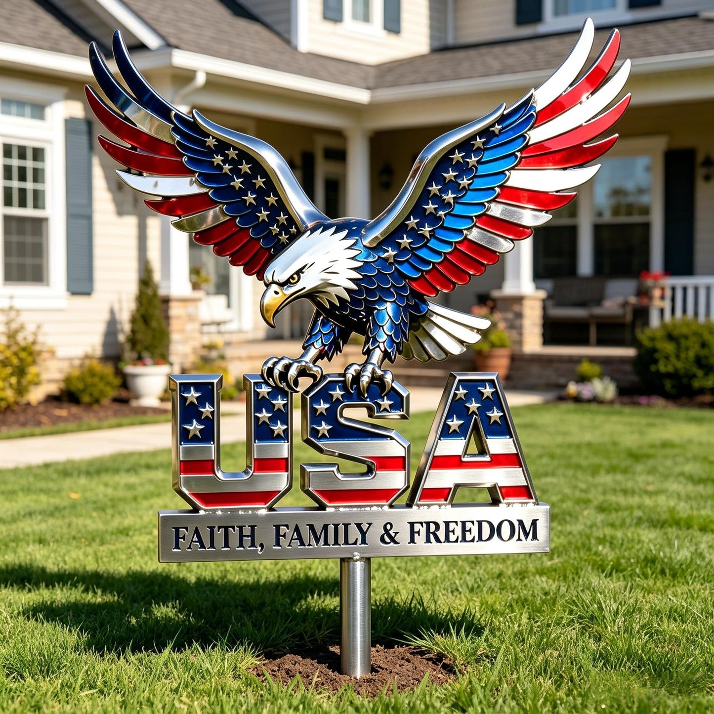 🦅🦅American Eagle - Commemorative Metal Sign - 250th Anniversary Gift