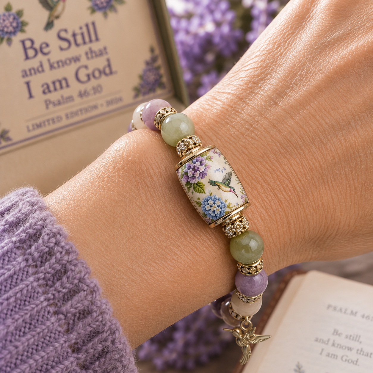 💜Hummingbird Garden Faith Bracelet 🌸 | 2026 Limited Edition Bracelet