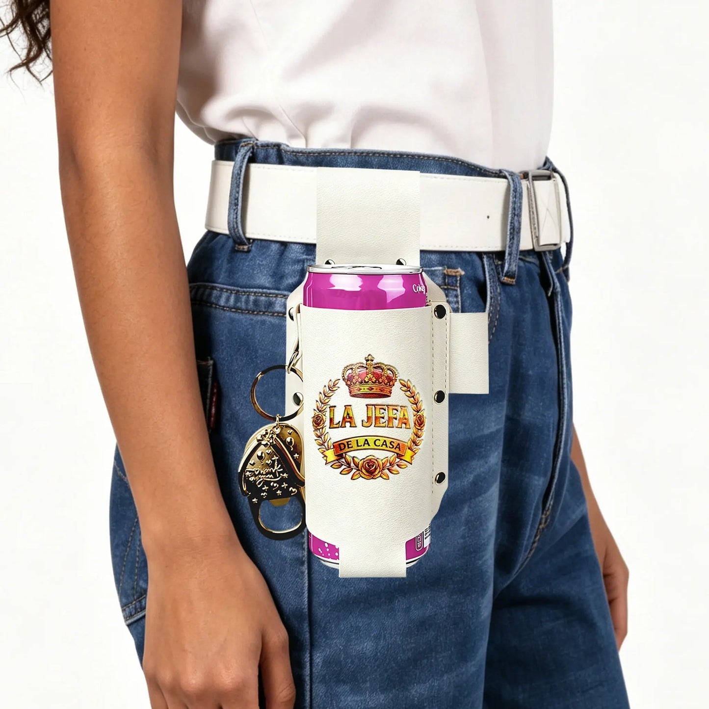 La Jefa & El Jefe Leather Drink Holster