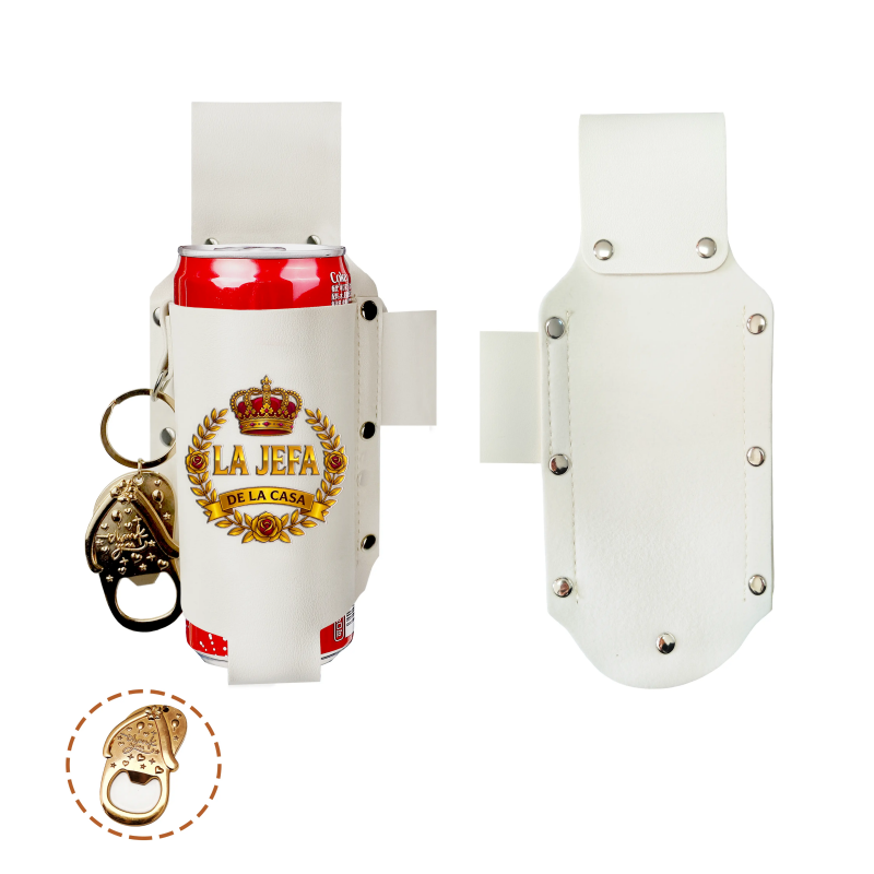 La Jefa & El Jefe Leather Drink Holster