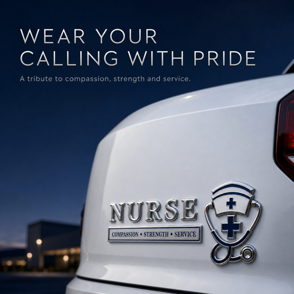 🏆Last Day Promo: 49% OFF! 💉Nurse Compassion Strength Service Car Emblem Metal Badge