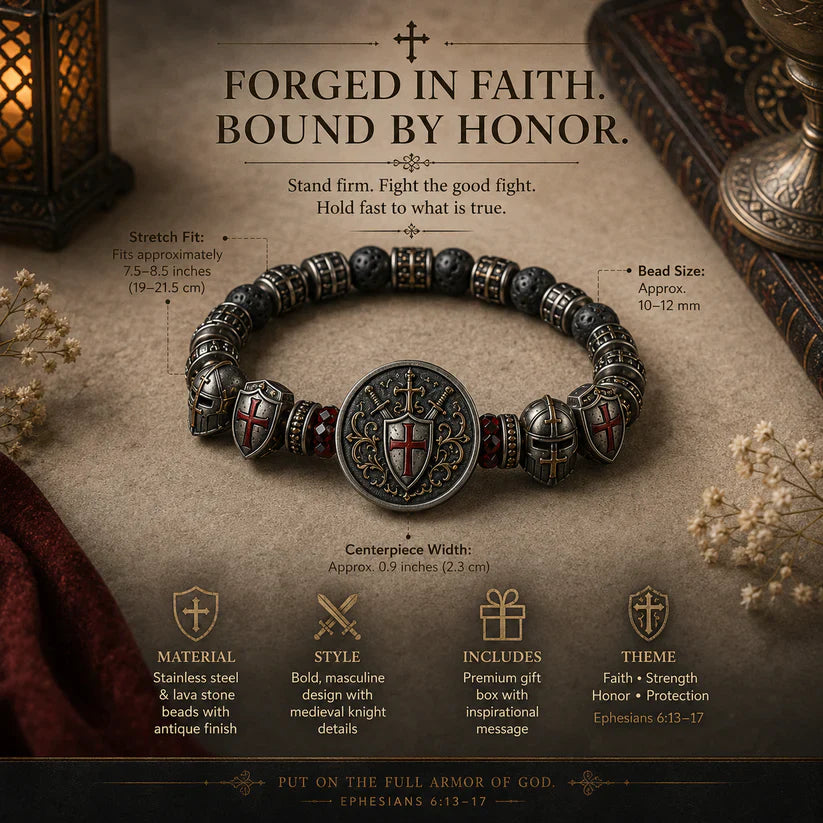⚔️ Brotherhood Of Knights Honor Faith Bracelet