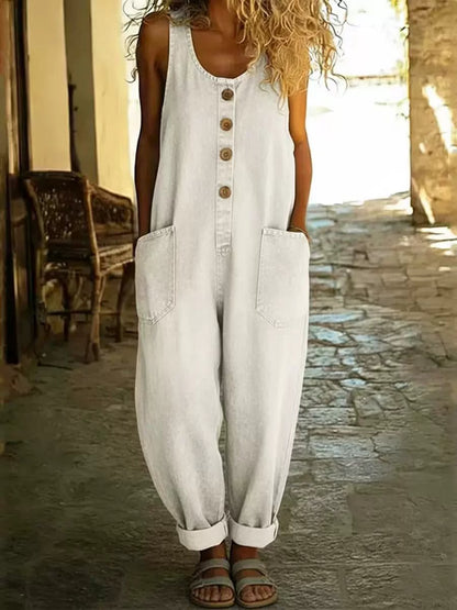 🔥Last Day SALE 49% OFF - 🤠👖Vintage Loose Wide Leg Denim Bib Overalls for Women(📦Buy 2 Free Shipping)