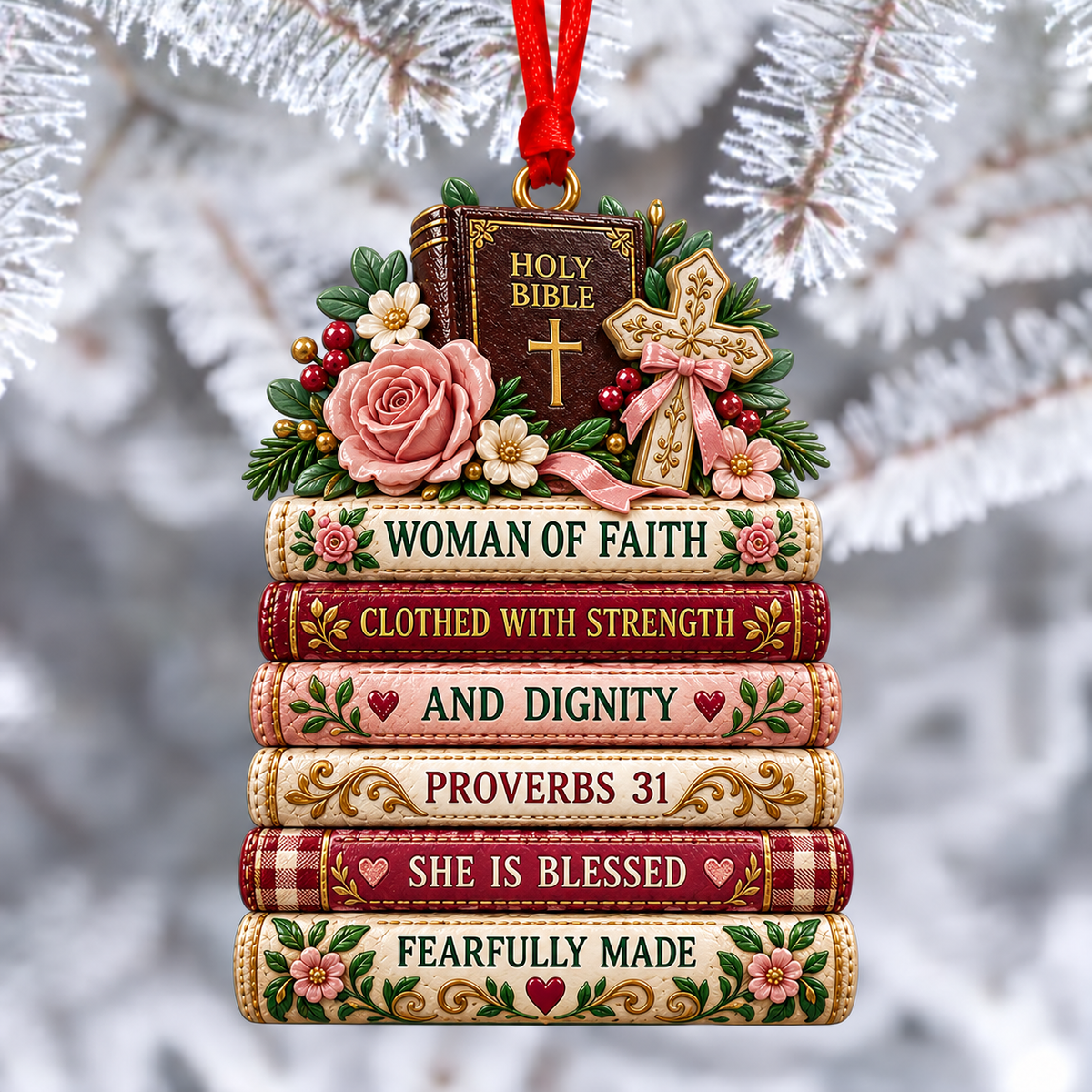 ✝️ Bible Faith Christmas Acrylic Ornament Collection
