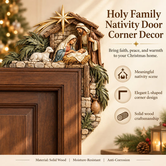 Christmas Nativity Door Frame Corner Decor