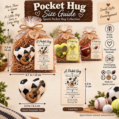 🔥Hot Sale🔥 - 🏆 Sports Pocket Hug – Inspirational Keepsake Gift for Athletes & Sports Lovers ❤️