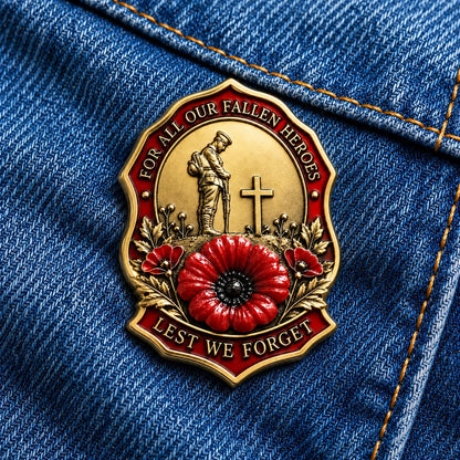 🌺Limited Edition Red P*ppy Remembrance Brooch – For All Our Fallen Heroes🎖️