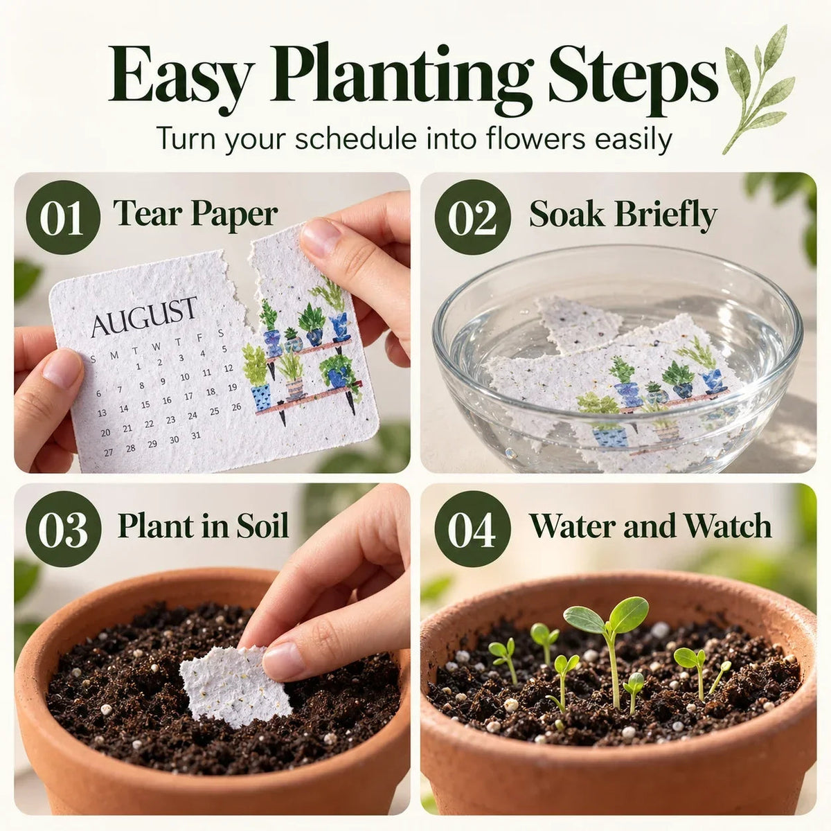 🌱📅Plantable Seed Calendar 2027 – A Year of Growing Beauty