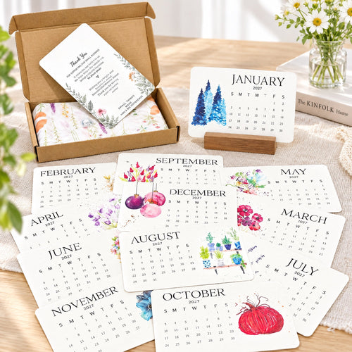 🌱 2027 Seed Paper Calendar – Grow a Garden Month by Month, A Gift of Hope &amp; Sustainability