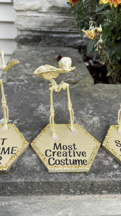 🔥Hot Sale-🏆Halloween Best Costume Skeleton Trophy