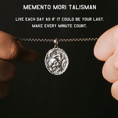 Memento Mori Talisman Medallion - Helps Pair Veterans With A Service Dog Or Shelter Dog
