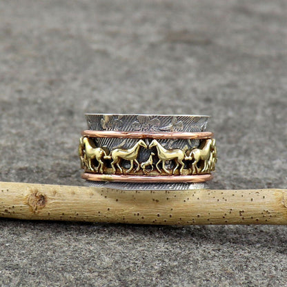 🔥Hot Sale-49% OFF — 🐎Horse Spinner Ring（Buy 2 Free Shipping）