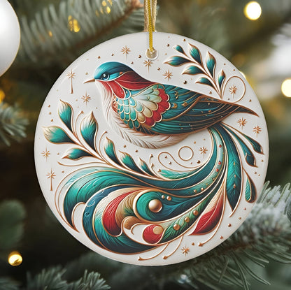 🎅CHRISTMAS SALE 49% OFF🎄Bird Of Many Colors Ceramic Christmas Ornament🐦