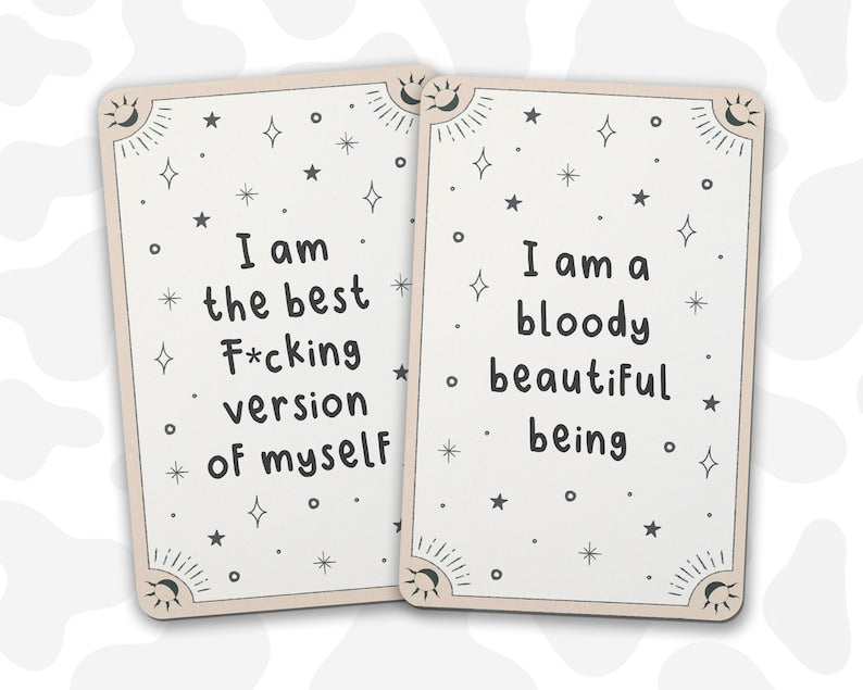 🎁Funny Sweary Affirmation Cards