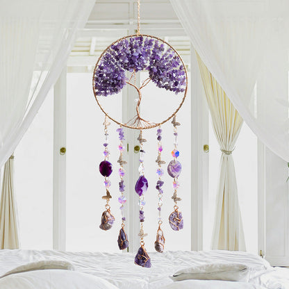 🔥Tree of Life Crystal Suncatcher Wind Chime