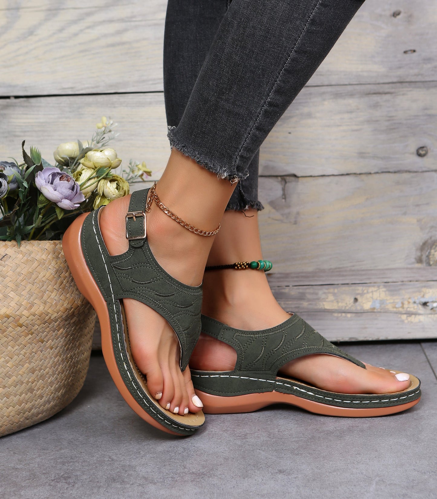 🔥🔥HOT SALE-49% OFF-Roman Style Buckle Women's Sandals👡