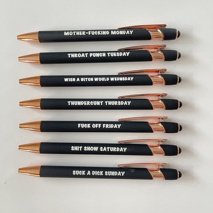 🤪Offensive Pen Set | Funny Daily Pen Set of 7