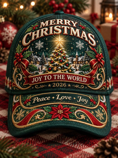 Christmas Art Vintage Casual Baseball Cap